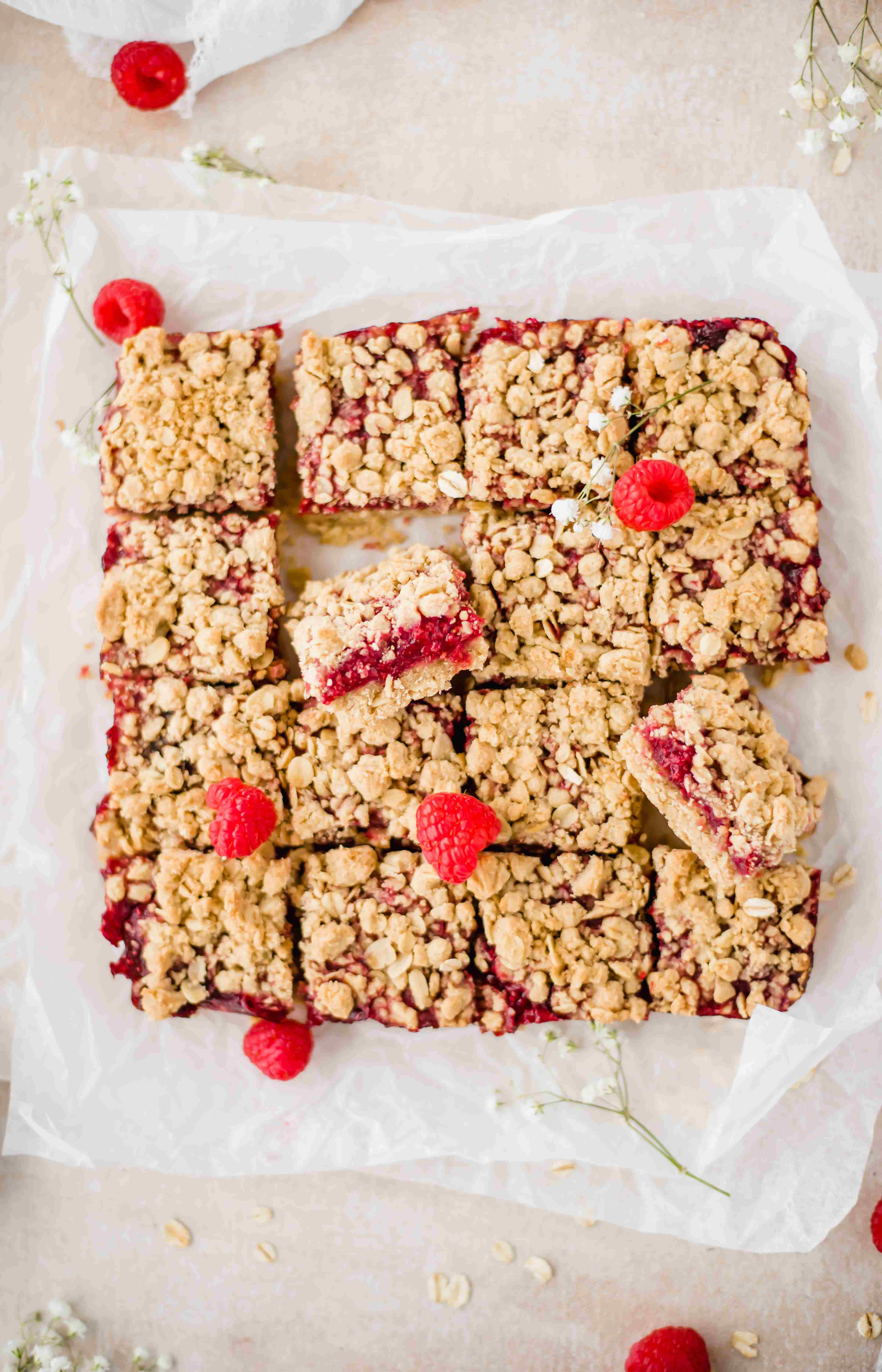 Raspberry Crumble Bars