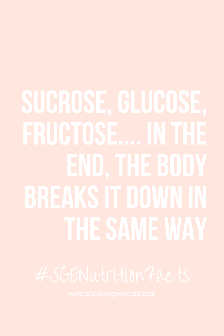sucrose, glucose, fructose... it is all the same