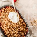 Rhubarb and Strawberry Crumble