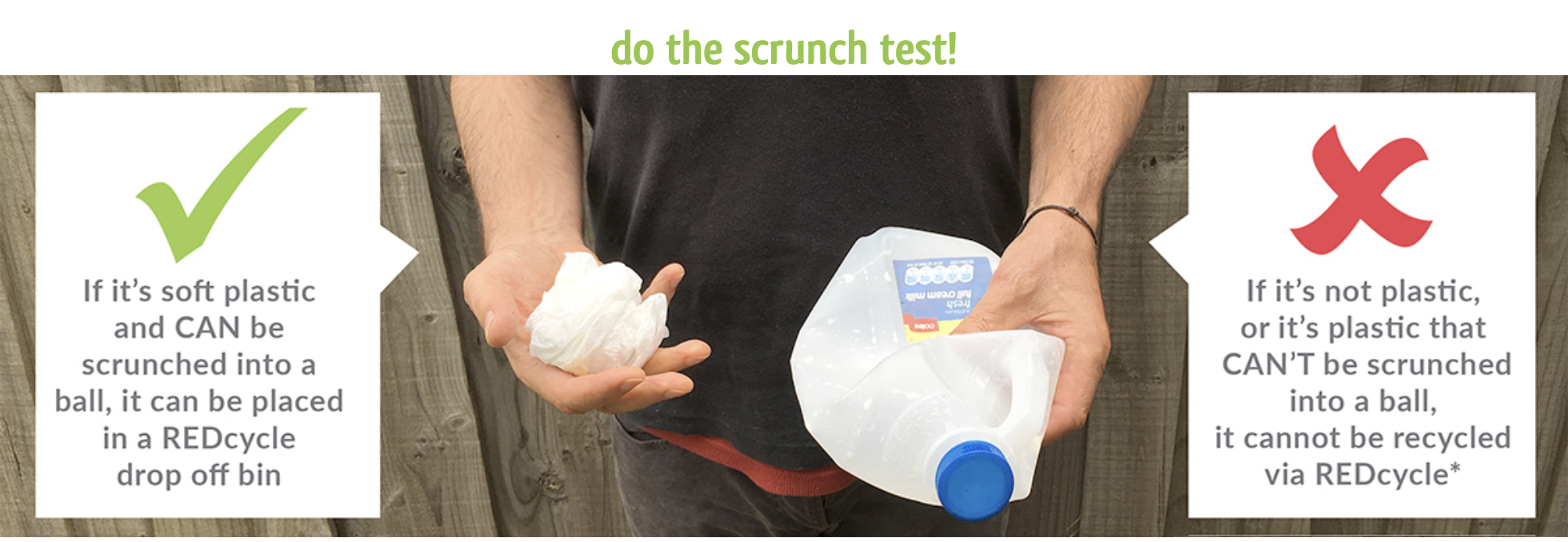 Soft-plastic scrunch test