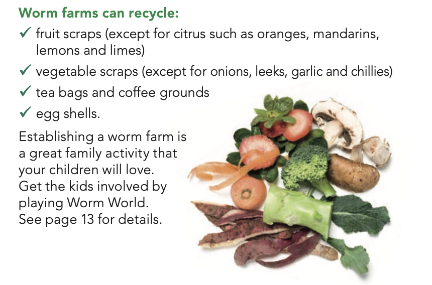 Worm farm can recycle