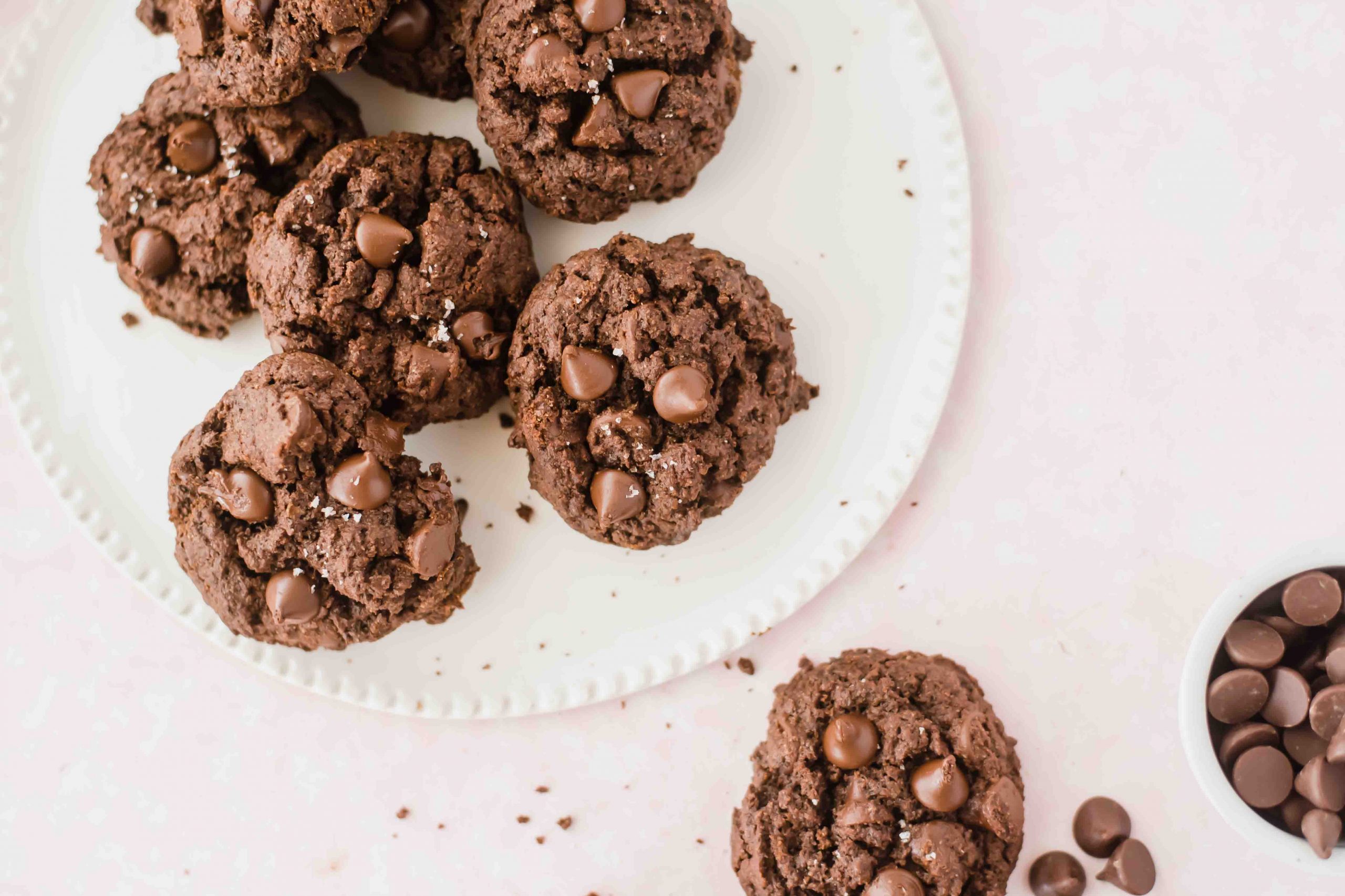 Vegan Choc Fudge Cookies