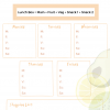 Lunch Box Weekly Plan