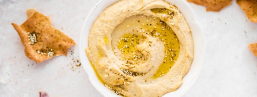 Hummus and Zaartar Chips