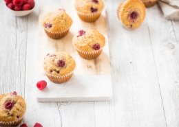 Wholemeal Raspberry Muffins