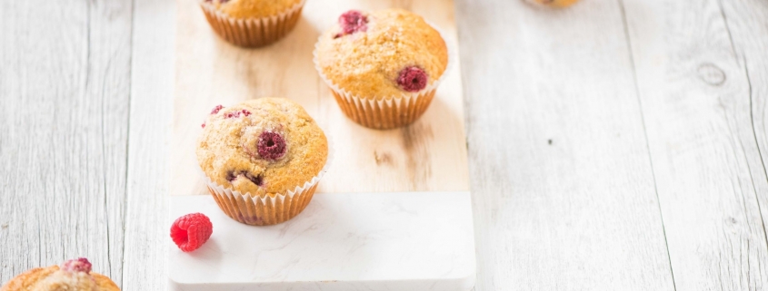 Wholemeal Raspberry Muffins
